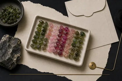 The Fever Tassel material-origin image with Mozambique tourmaline context