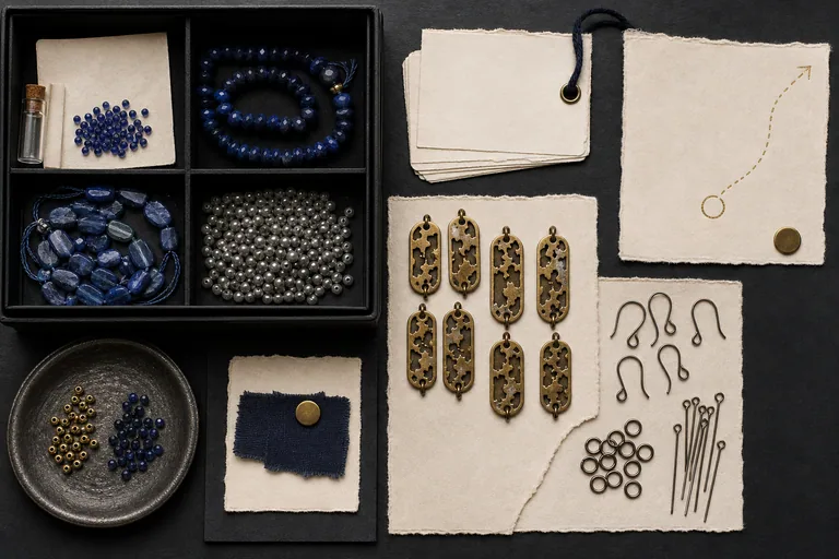 The Ink Atlas Earrings: Source lot